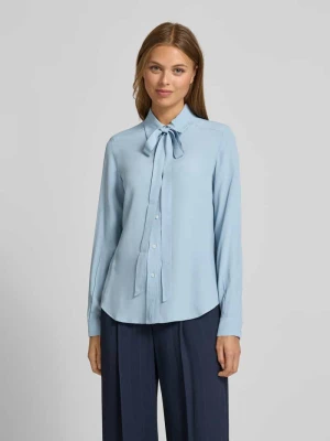 Bluzka koszulowa o kroju regular fit z dodatkiem jedwabiu model ‘ATENEO’ MAX&Co.