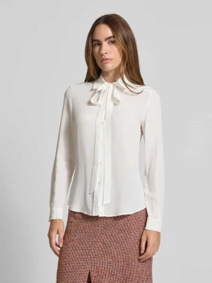 Bluzka koszulowa o kroju regular fit z dodatkiem jedwabiu model ‘ATENEO’ MAX&Co.