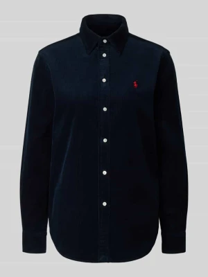 Bluzka koszulowa o kroju regular fit z imitacji sztruksu model ‘Sport’ Polo Ralph Lauren