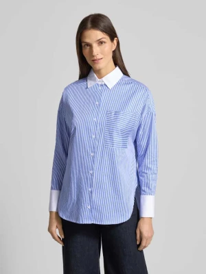 Bluzka koszulowa o kroju regular fit z kieszenią na piersi Christian Berg Woman