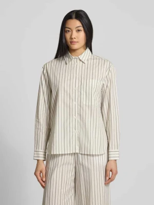 Bluzka koszulowa o kroju regular fit z kieszenią na piersi model ‘BARI’ MAX&Co.