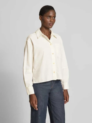 Bluzka koszulowa o kroju regular fit z kieszenią na piersi model ‘Frone’ Opus