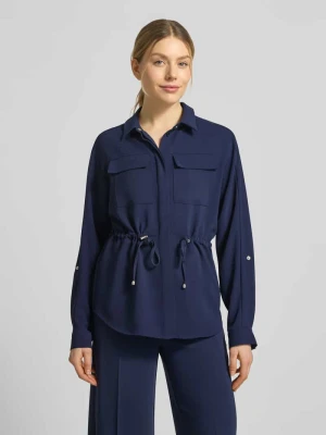 Bluzka koszulowa o kroju regular fit z kieszeniami na piersi model 'Februar' MORE & MORE