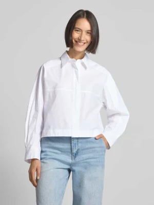 Bluzka koszulowa o kroju regular fit z krytą listwą guzikową model ‘BRITTNEY’ Ivy Oak