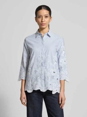 Bluzka koszulowa o kroju regular fit z kwiatowym Haft model 'Viki' BRAX