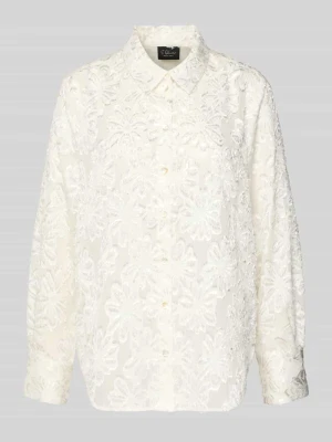 Bluzka koszulowa o kroju regular fit z kwiatowym wzorem s.Oliver BLACK LABEL