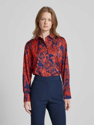 Bluzka koszulowa o kroju regular fit z mankietami Christian Berg Woman Selection