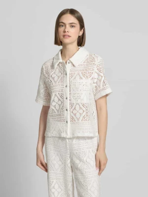 bluzka koszulowa o kroju regular fit z mieszanka bawełny model 'BONNIE' Pieces
