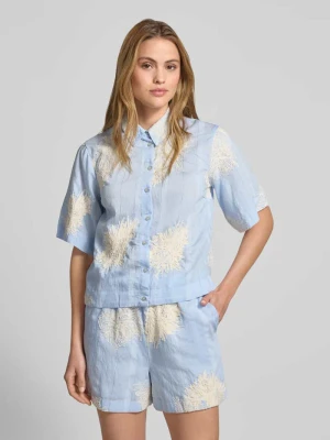 bluzka koszulowa o kroju regular fit z mieszanka wiskozy model 'Kana' YAS