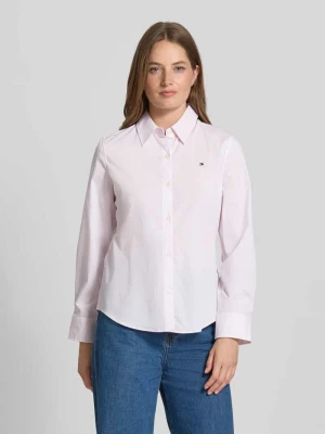 Bluzka koszulowa o kroju regular fit z mieszanki bawełny Tommy Hilfiger