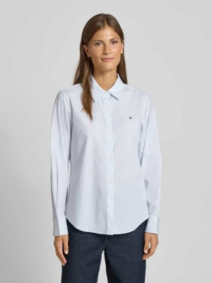 Bluzka koszulowa o kroju regular fit z mieszanki bawełny Tommy Hilfiger