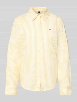 Bluzka koszulowa o kroju regular fit z mieszanki bawełny Tommy Hilfiger