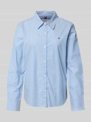 Bluzka koszulowa o kroju regular fit z mieszanki bawełny Tommy Hilfiger