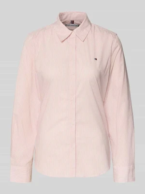 Bluzka koszulowa o kroju regular fit z mieszanki bawełny Tommy Hilfiger