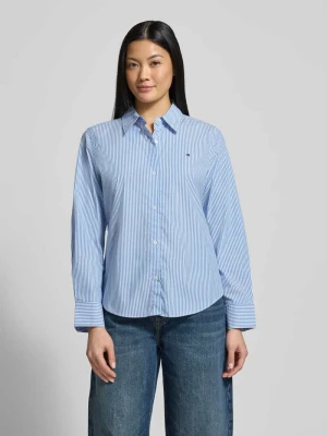 Bluzka koszulowa o kroju regular fit z mieszanki bawełny Tommy Hilfiger