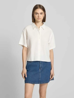 Bluzka koszulowa o kroju regular fit z mieszanki lnu i bawełny Marc O'Polo DENIM