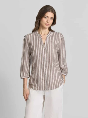 bluzka koszulowa o kroju regular fit z mieszanki lnu i wiskozy model 'VIOLET' BRAX