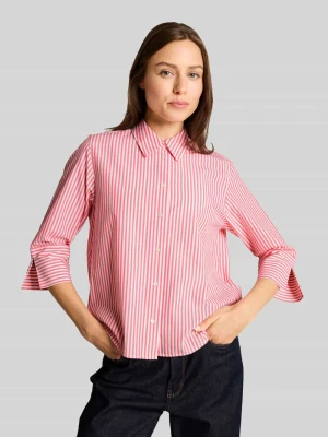 Bluzka koszulowa o kroju regular fit z mieszanki lyocellu i bawełny Tom Tailor