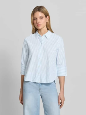 Bluzka koszulowa o kroju regular fit z mieszanki lyocellu i bawełny Tom Tailor