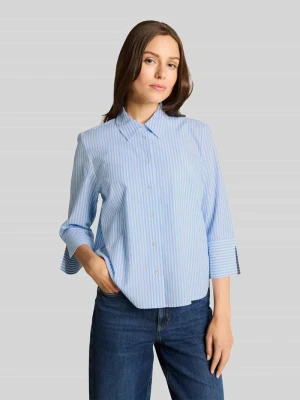 Bluzka koszulowa o kroju regular fit z mieszanki lyocellu i bawełny Tom Tailor