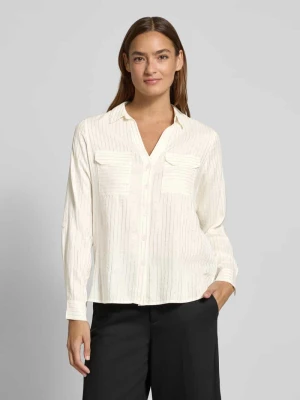 Bluzka koszulowa o kroju regular fit z mieszanki wiskozy model ‘BUMPY’ Vero Moda