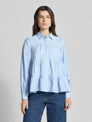 Bluzka koszulowa o kroju regular fit z mieszanki wiskozy model ‘Pala’ YAS