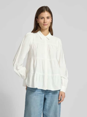 Bluzka koszulowa o kroju regular fit z mieszanki wiskozy model ‘Pala’ YAS