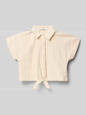 Bluzka koszulowa o kroju regular fit z ozdobnym splotem Garcia