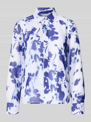 Bluzka koszulowa o kroju regular fit z półprzezroczystego materiału Calvin Klein Womenswear