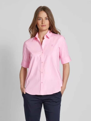 Bluzka koszulowa o kroju regular fit z rękawem o dł. 1/2 HUGO