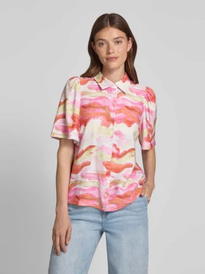 Bluzka koszulowa o kroju regular fit z rękawem o dł. 1/2 model ‘AROLA’ YAS