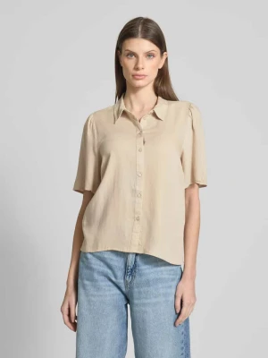 Bluzka koszulowa o kroju regular fit z rękawem o dł. 1/2 model ‘PRICIL’ Vila