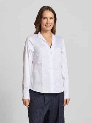 Bluzka koszulowa o kroju regular fit z szalowym kołnierzem Christian Berg Woman
