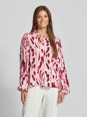 Bluzka koszulowa o kroju regular fit z wiskozy z krytą listwą guzikową YAS