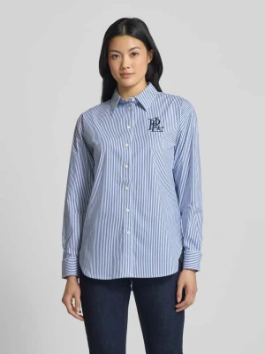 Bluzka koszulowa o kroju regular fit z wyhaftowanym logo model ‘KOTTA’ Lauren Ralph Lauren