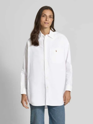 Bluzka koszulowa o kroju regular fit z wyhaftowanym logo Polo Ralph Lauren