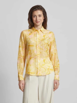 Bluzka koszulowa o kroju regular fit ze wzorem na całej powierzchni model ‘MAGNOLIA’ Gant
