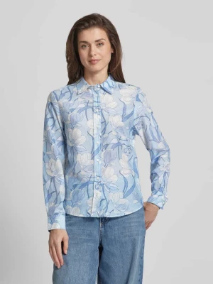 Bluzka koszulowa o kroju regular fit ze wzorem na całej powierzchni model ‘MAGNOLIA’ Gant