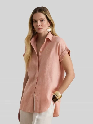 Bluzka koszulowa o kroju relaxed fit z czystego lnu Lauren Ralph Lauren