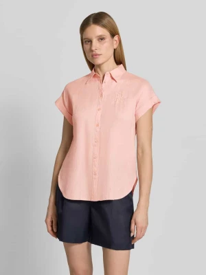 Bluzka koszulowa o kroju relaxed fit z czystego lnu Lauren Ralph Lauren