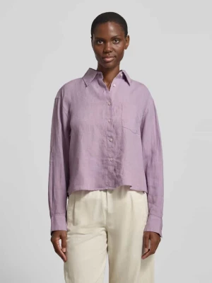 Bluzka koszulowa o kroju relaxed fit z czystego lnu Marc O'Polo