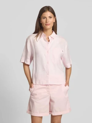 Bluzka koszulowa o kroju relaxed fit z czystego lnu Tommy Hilfiger