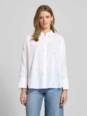 Bluzka koszulowa o kroju relaxed fit z czystej Bawełna Model 'NEW LINA GRACE' Only