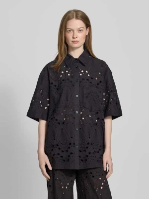 Bluzka koszulowa o kroju relaxed fit z czystej bawełny model ‘baylor’ Gestuz