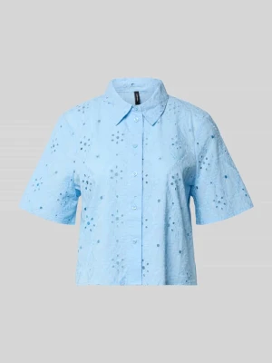 Bluzka koszulowa o kroju relaxed fit z czystej bawełny model 'ELIZA' Vero Moda