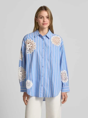 Bluzka koszulowa o kroju relaxed fit z czystej bawełny model ‘IDENTICAL’ Essentiel Antwerp