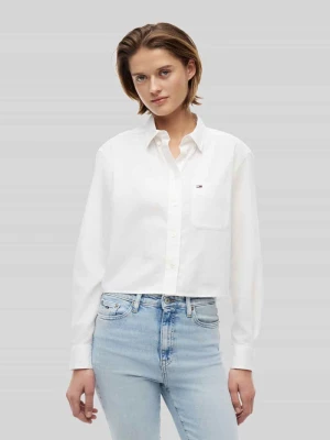 Bluzka koszulowa o kroju relaxed fit z czystej bawełny Tommy Jeans