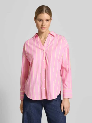 Bluzka koszulowa o kroju relaxed fit z dekoltem w serek LANIUS