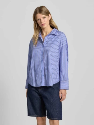Bluzka koszulowa o kroju relaxed fit z dodatkiem bawełny model ‘OREGON’ Only
