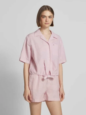 Bluzka koszulowa o kroju relaxed fit z mieszanki bawełny i lnu Tommy Jeans